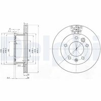 DELPHI BG3236 - Disco de freno