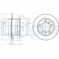 DELPHI BG3237 - Disco de freno