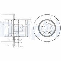 DELPHI BG3326 - Disco de freno