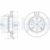 DELPHI BG3335 - Disco de freno