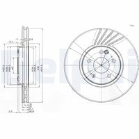 DELPHI BG3238 - Disco de freno