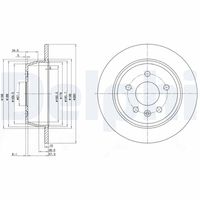 DELPHI BG3241 - Disco de freno