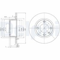 DELPHI BG3367 - Disco de freno