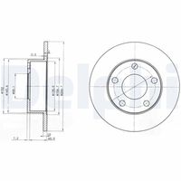 DELPHI BG3382 - Disco de freno