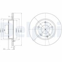 DELPHI BG3394 - Disco de freno