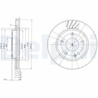 DELPHI BG3395 - Disco de freno