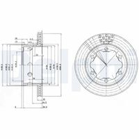 DELPHI BG3399 - Disco de freno