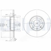 DELPHI BG3402 - Disco de freno