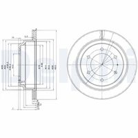 DELPHI BG3353 - Disco de freno