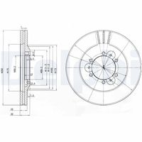 DELPHI BG3378 - Disco de freno