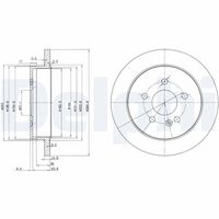 DELPHI BG3398 - Disco de freno