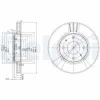 DELPHI BG3501 - Disco de freno