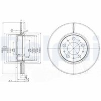 DELPHI BG3513 - Disco de freno