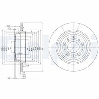 DELPHI BG3515 - Disco de freno