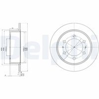 DELPHI BG3522 - Disco de freno