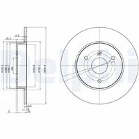 DELPHI BG3526 - Disco de freno