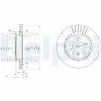 COMLINE ADC1712V - Disco de freno - Comline