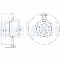 DELPHI BG3497 - Disco de freno