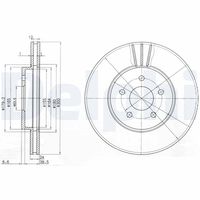 DELPHI BG3537 - Disco de freno