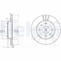 DELPHI BG3555 - Disco de freno