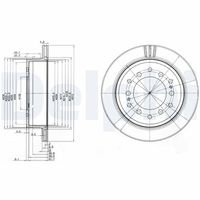 DELPHI BG3557 - Disco de freno