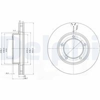 DELPHI BG3558 - Disco de freno