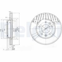 DELPHI BG3563 - Disco de freno