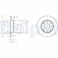 DELPHI BG3567 - Disco de freno