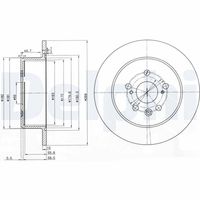 DELPHI BG3583 - Disco de freno