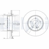 DELPHI BG3602 - Disco de freno