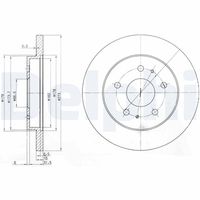 DELPHI BG3607 - Disco de freno