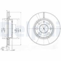 DELPHI BG3568 - Disco de freno