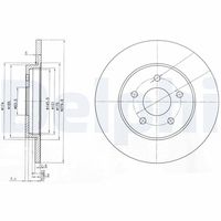 DELPHI BG3663 - Disco de freno