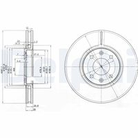 DELPHI BG3675 - Disco de freno