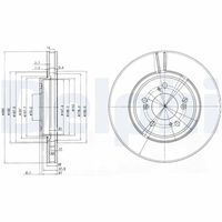 DELPHI BG3678 - Disco de freno