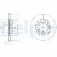 DELPHI BG3679 - Disco de freno