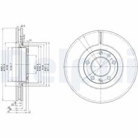 DELPHI BG3682 - Disco de freno