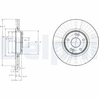 DELPHI BG3688 - Disco de freno