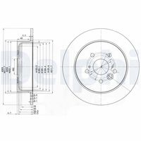 DELPHI BG3691 - Disco de freno