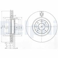 DELPHI BG3699 - Disco de freno