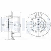 DELPHI BG3426 - Disco de freno