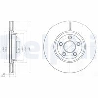 DELPHI BG3704 - Disco de freno