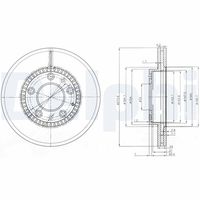 DELPHI BG3724 - Disco de freno