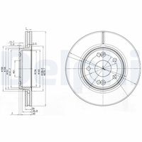 DELPHI BG3733 - Disco de freno