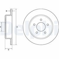 DELPHI BG3739 - Disco de freno