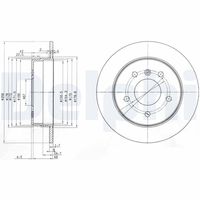 DELPHI BG3710 - Disco de freno