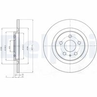 DELPHI BG3741 - Disco de freno