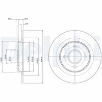 DELPHI BG3743 - Disco de freno