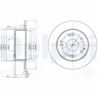 DELPHI BG3745 - Disco de freno