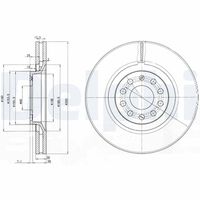 DELPHI BG3714 - Disco de freno